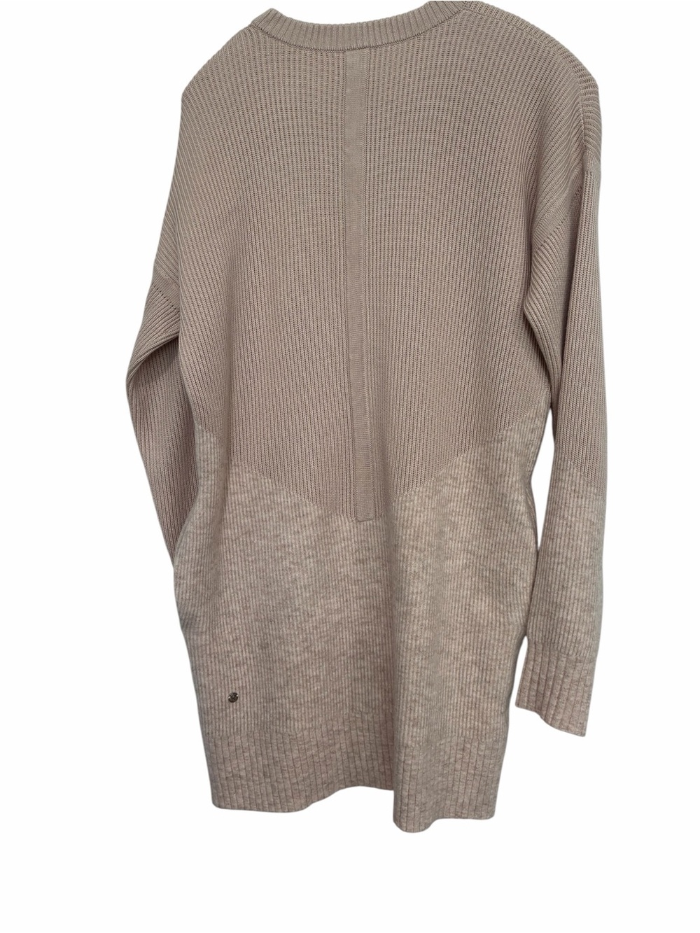 lululemon athletica Two-Tone Ribbed Crewneck Sweater - Taupe/Beige